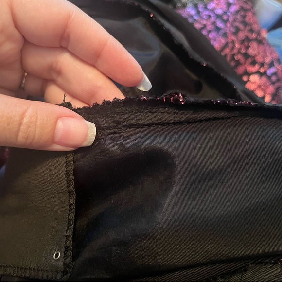 Stunning 1950s VTG Miss Jane Junior metallic lace cocktail swing dress - Picture 12 of 12